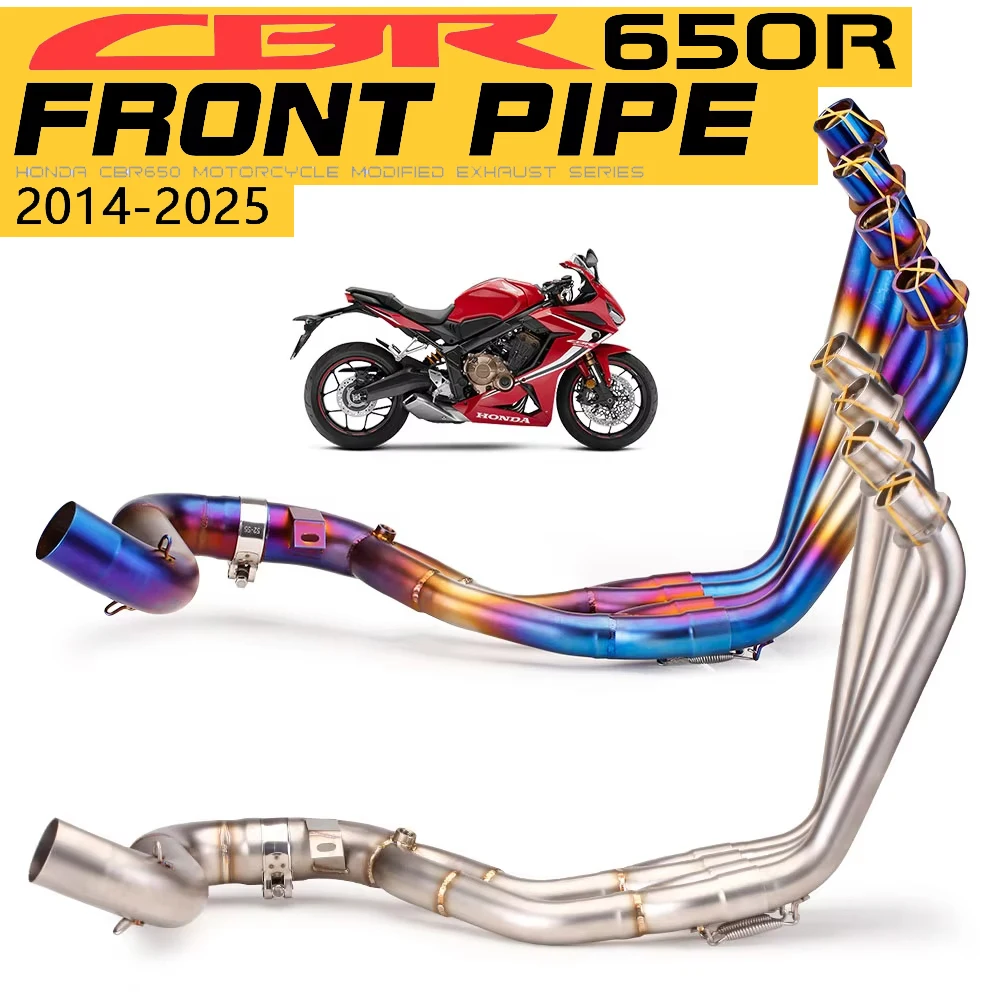 Tubo de enlace frontal de Escape para motocicleta, sistema completo de Escape para Moto, conexión móvil para CBR 650R 650 CBR650F CBR650 CB650F
