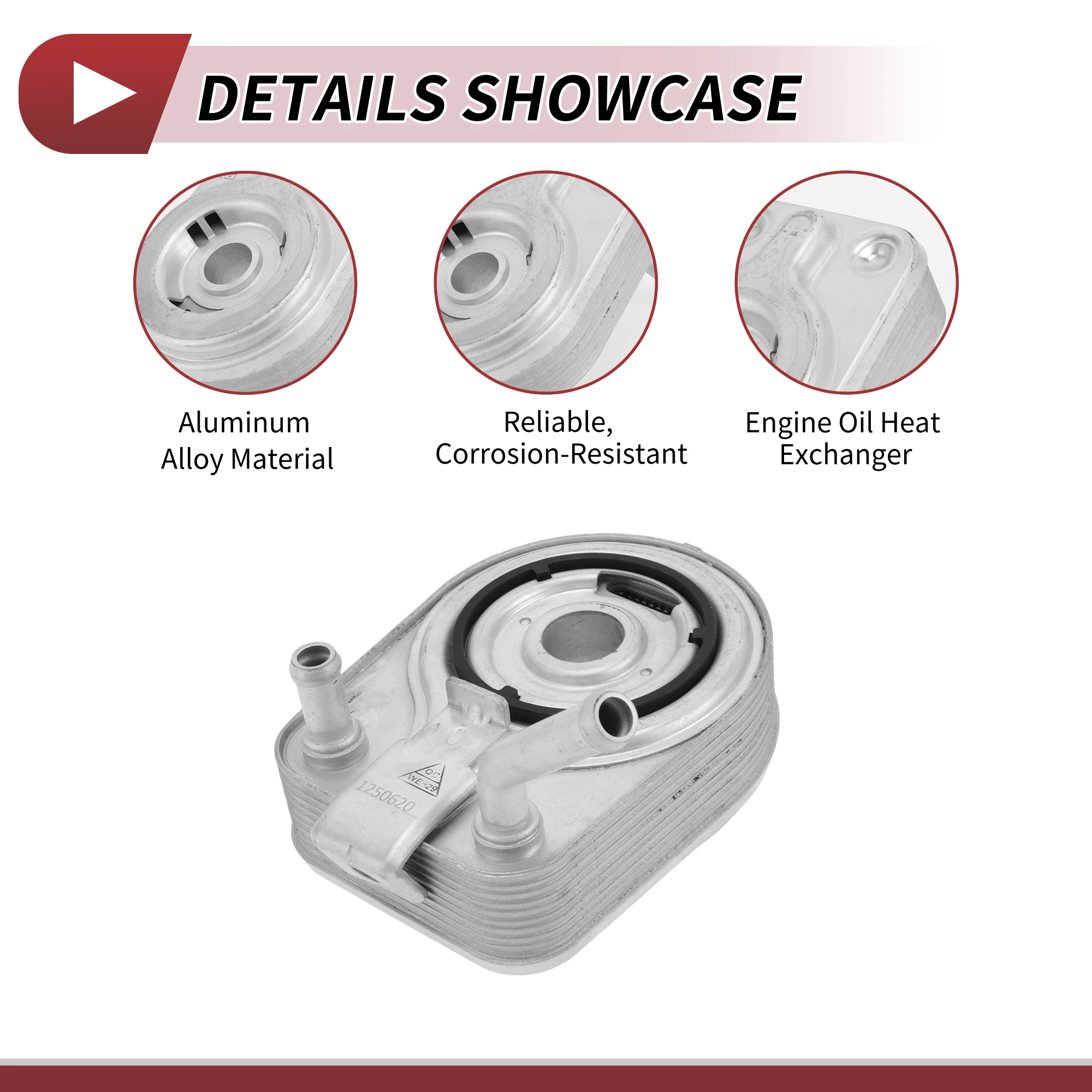 UXCELL Enfriador de aceite de motor para Hyundai Elantra 2021-2023 No.2641003HA0/26410-03HA0 1 pieza - imagen 5