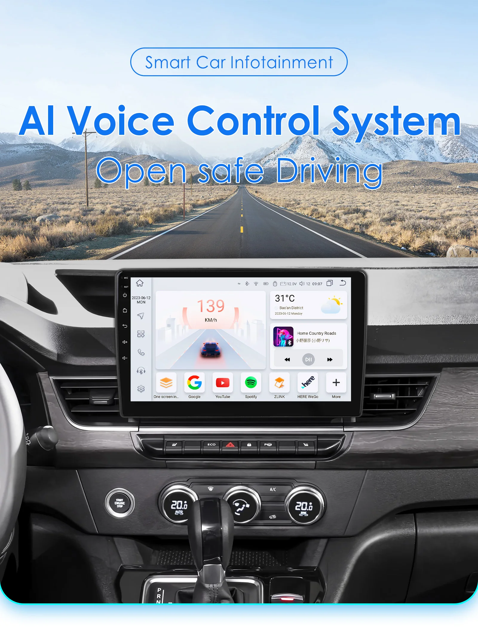 Autorradio Android Renault Kangoo 2019-2025 con CarPlay y GPS