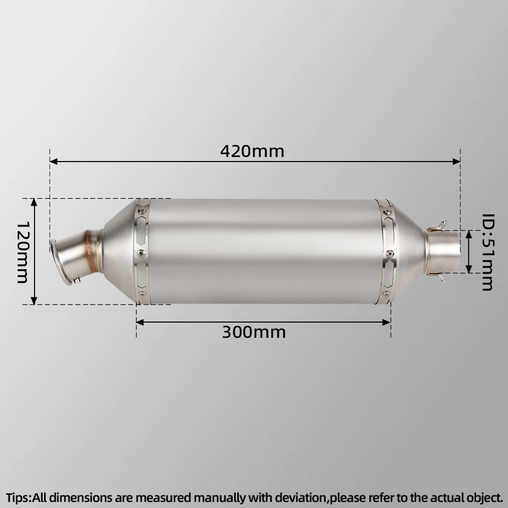 Tubo intermedio de escape 51 mm para Yamaha Ténéré 700 T700 - imagen 2