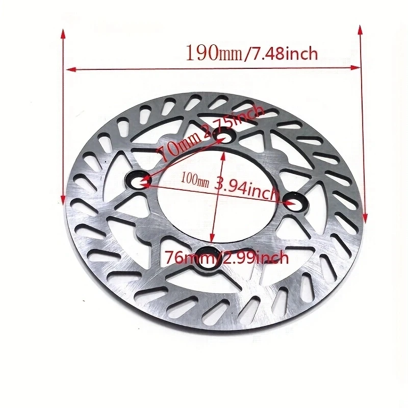 Disco de freno acero 220mm Pit Bike Dirt Bike - imagen 2