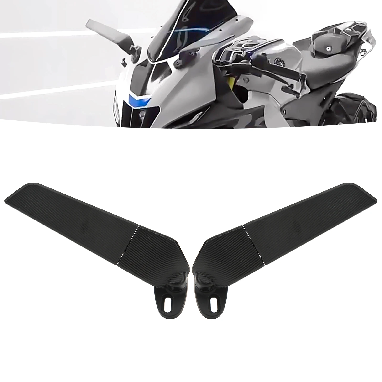 Espejo retrovisor lateral moto para Kawasaki Ninja 250/300 – orientable - imagen 3