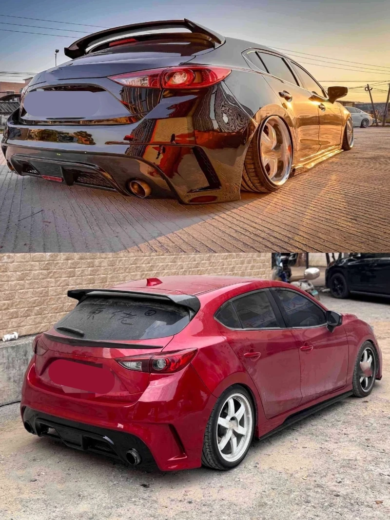 Alerón trasero fibra carbono Mazda 3 Hatchback (2014-2019) - imagen 4