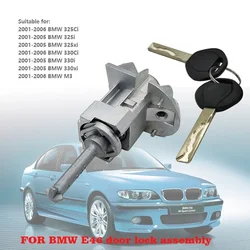 Cilindro de cerradura de puerta delantera para BMW Serie 3 E46 con 2 llaves