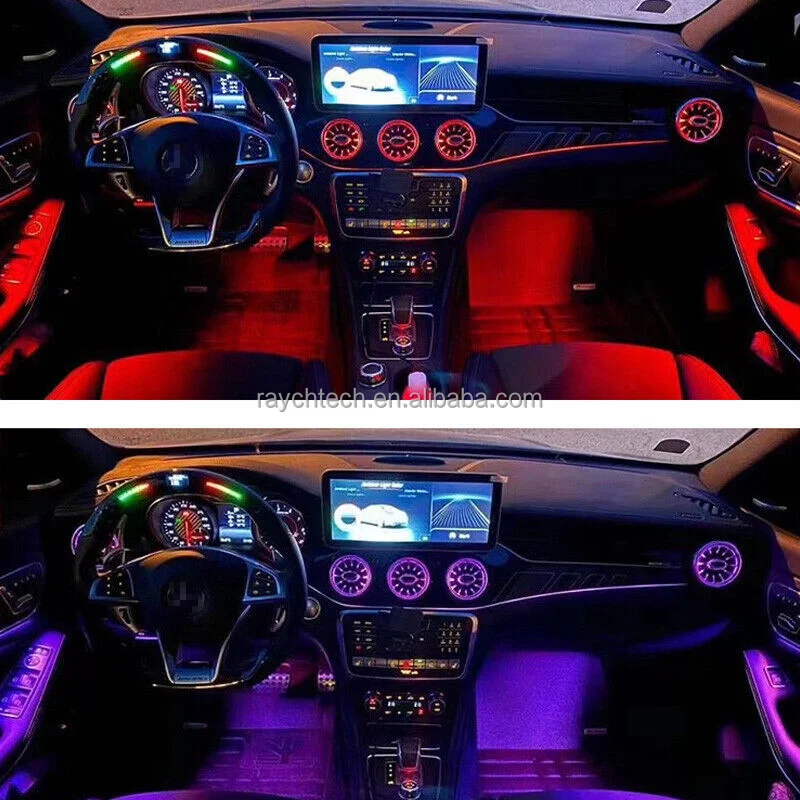 Gran oferta de accesorios de Interior de coche, altavoz Tweeter, sistema de luz de ambiente W205, ventilación de aire frontal para Clase C W205 - imagen 5