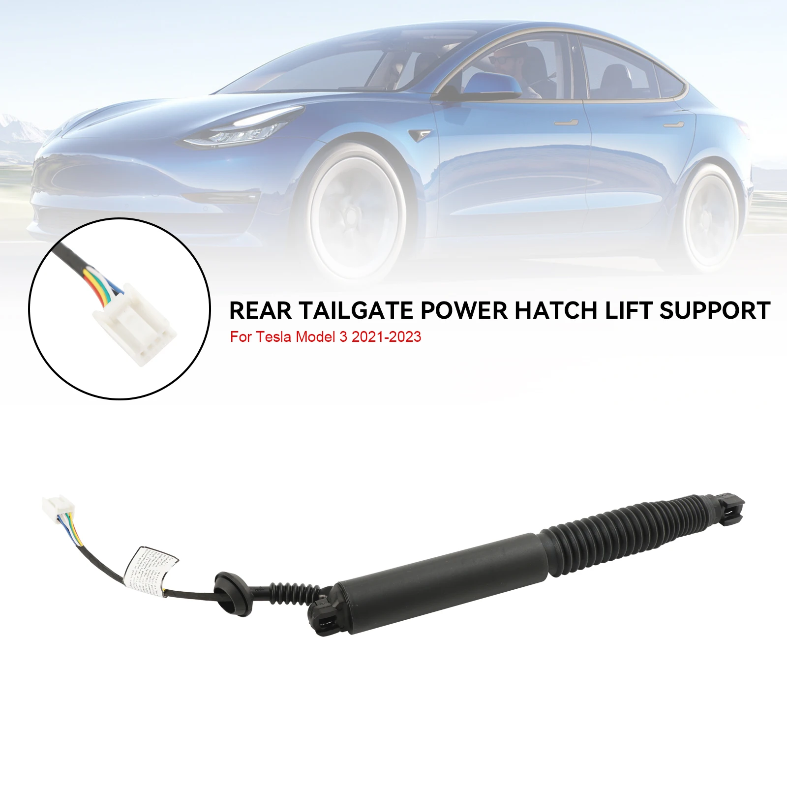 Soporte de elevación portón trasero izquierdo Areyourshop Tesla Model 3 - imagen 4