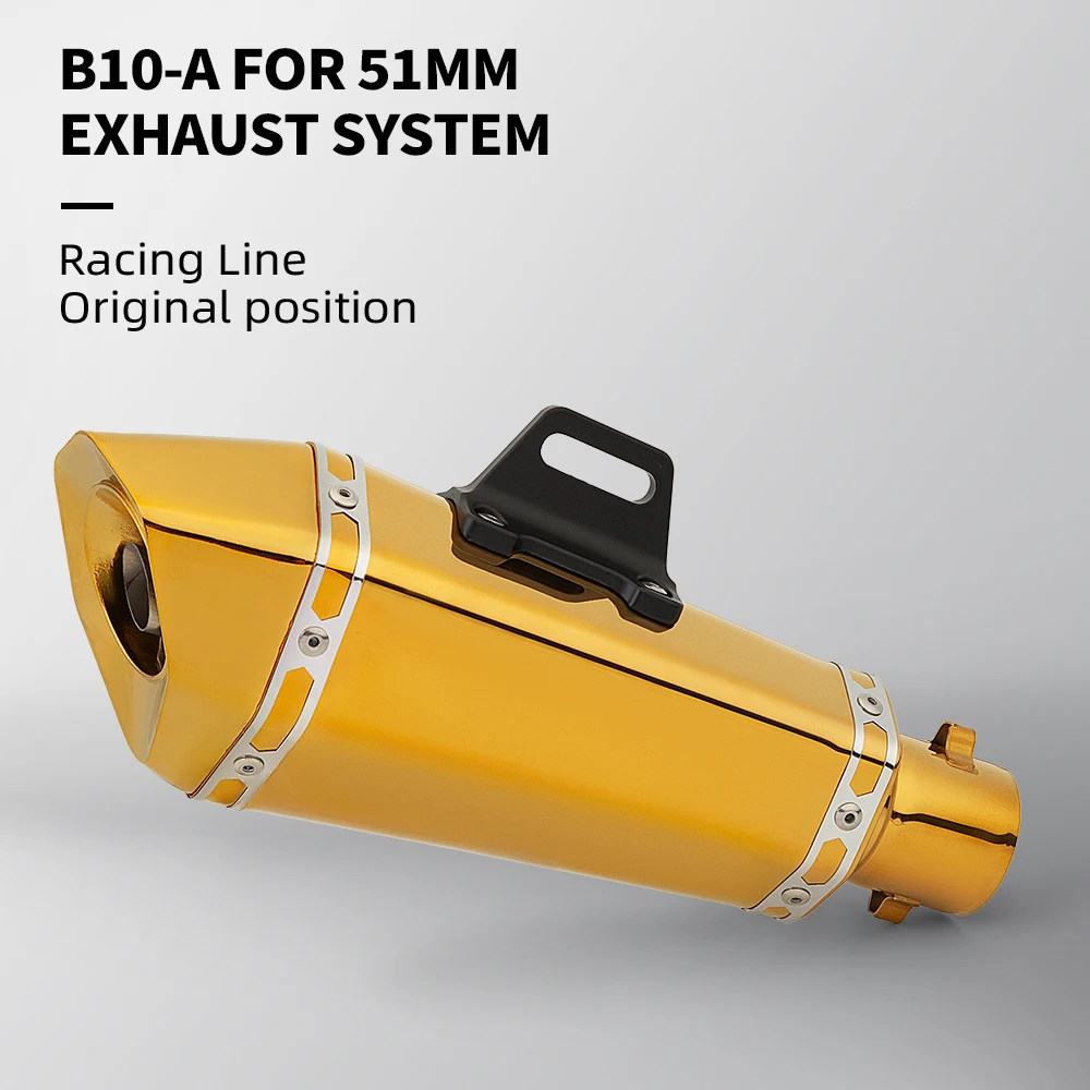 Silenciador escape 51mm DB killer Yamaha MT07/MT09 Kawasaki Z400/Z900