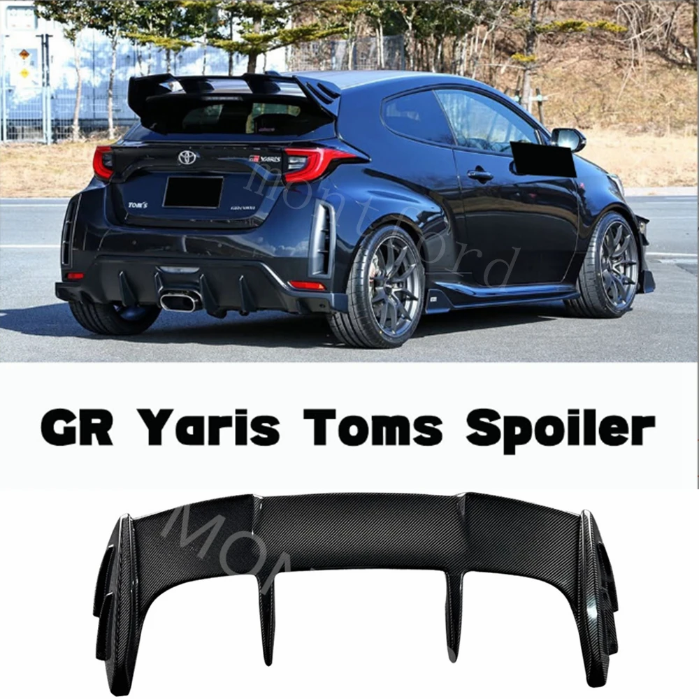 Alerón de techo GR Yaris - fibra carbono real para estilo tuning - imagen 5