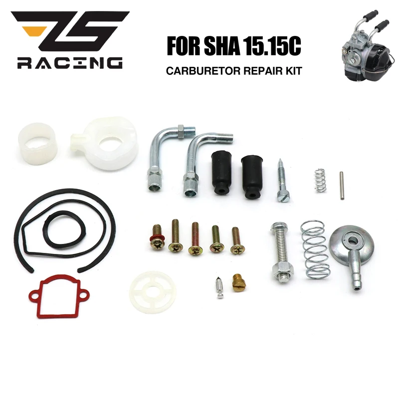 ZS Racing Kit de juntas para reparar carburador Dellorto SHA 15.15
