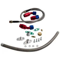 AMPTZ Kit alimentación y retorno de aceite para turbo T3 T4 T04E