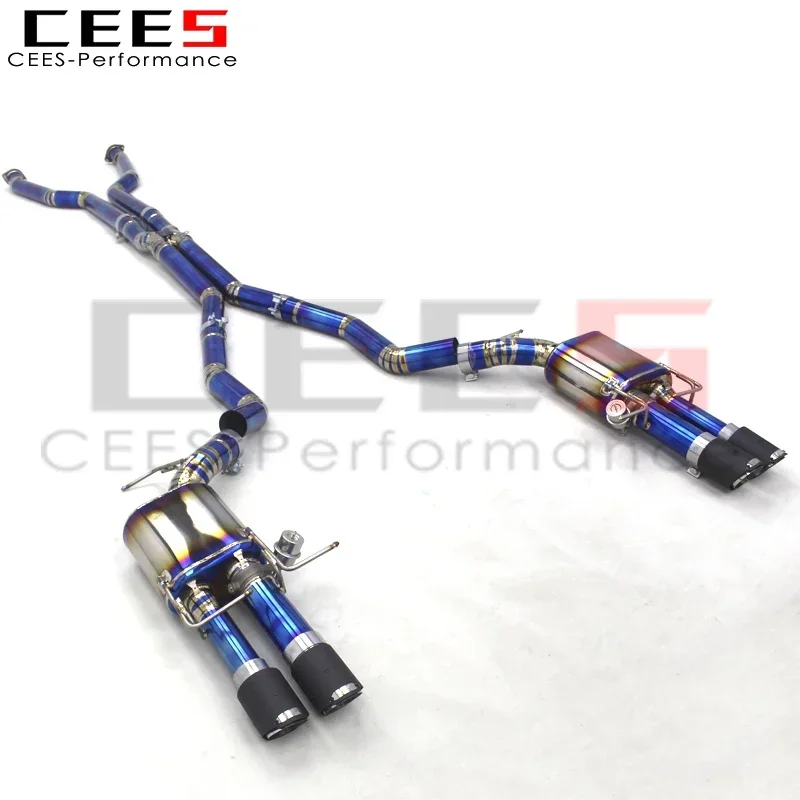 Escape catback CEES BMW M5 E60 V10 5.0 – Acero inoxidable colas carbono - imagen 2