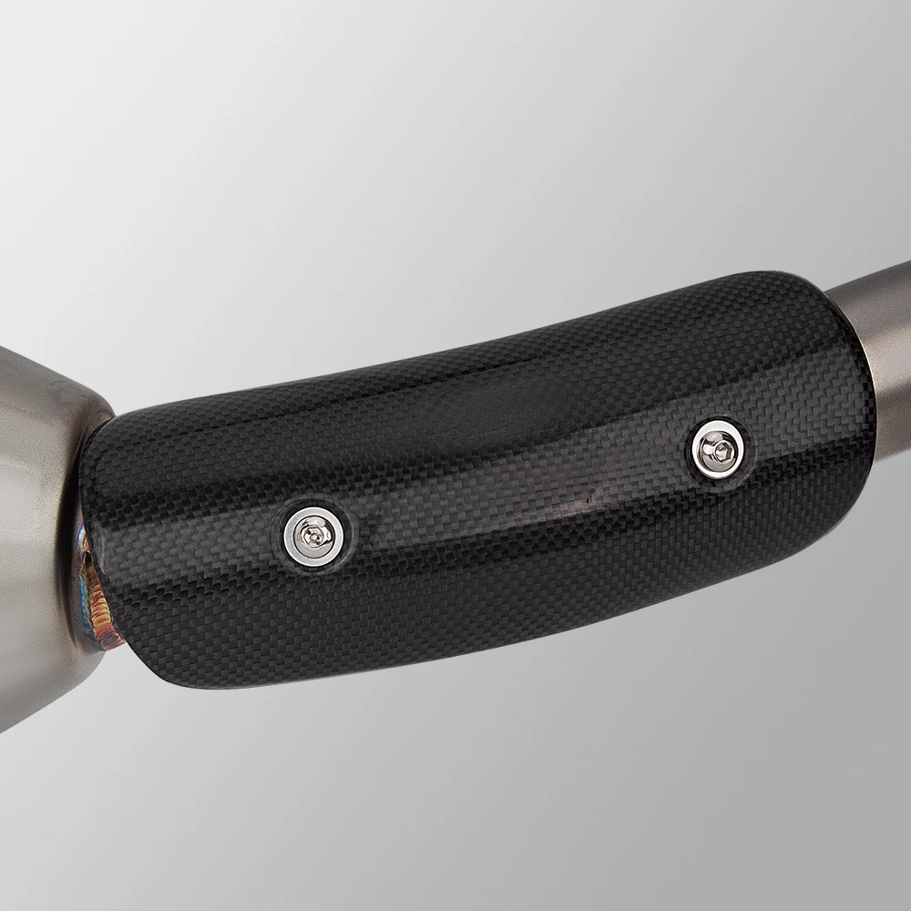 Escape slip-on para Yamaha Ténéré 700 con cubierta de carbono - imagen 4