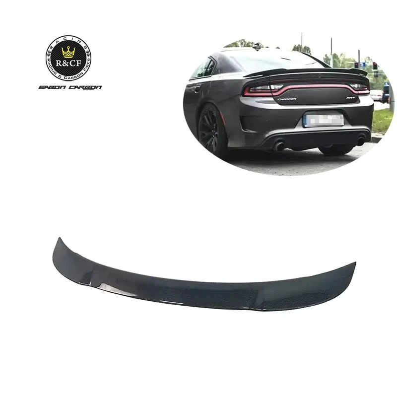 Alerón de maletero fibra carbono real Dodge Charger SRT Hellcat 15-20