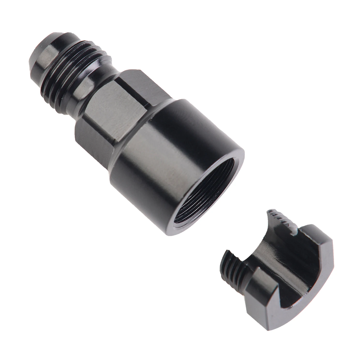 Adaptador aluminio línea combustible 5/16" hembra a AN6 macho EFI - imagen 3
