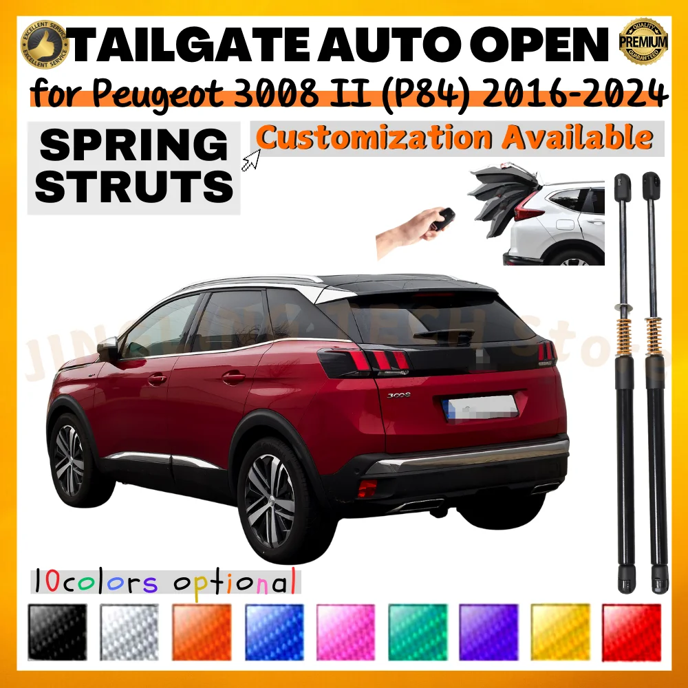 Puntales de maletero con resorte Peugeot 3008 II P84 2016-2024