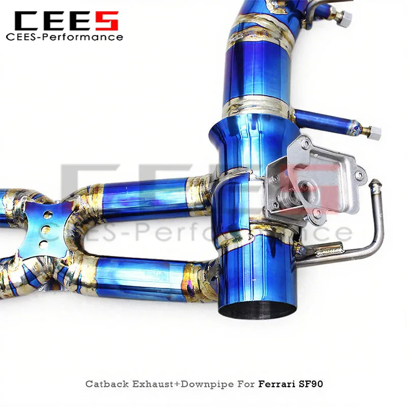 CEES Catback Tubos de escape para Ferrari SF90 3.9 V8 2019-2023 - imagen 5
