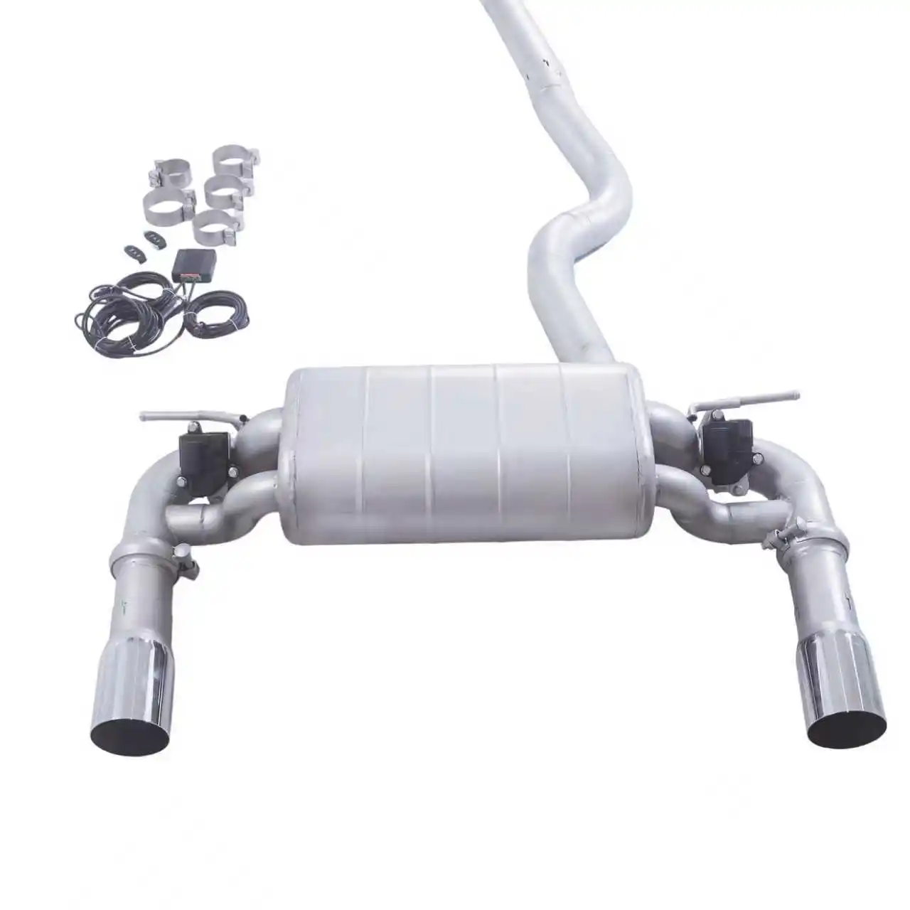 Escape catback GFC acero inoxidable con válvula – BMW 340i F30 B58 - imagen 4