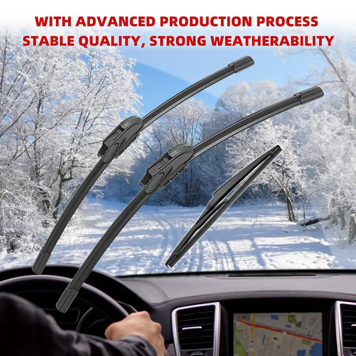 1/2/3/4/6 Uds limpiaparabrisas de coche para TOYOTA RAV4 XA30 2005-2012 limpiaparabrisas delanteros y traseros cepillos accesorios para automóviles 2007 2008 2009 2010 2011 - imagen 5