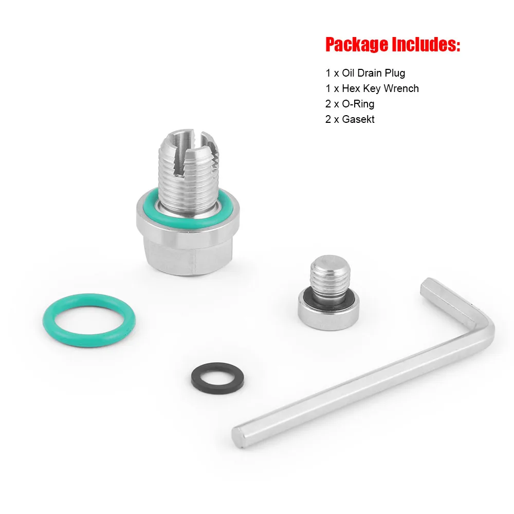 Tapón de drenaje de aceite Piggyback gran kit rosca cárter autorroscante - imagen 2