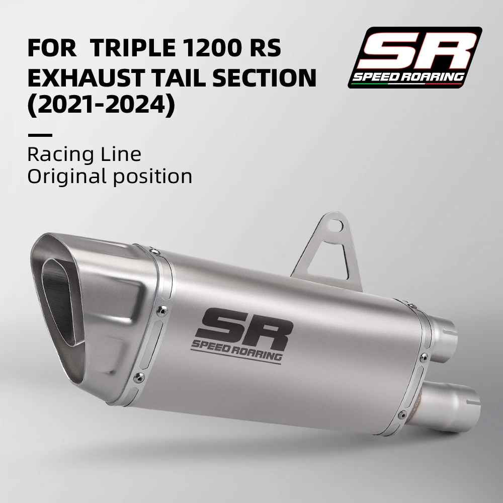 Silenciador escape para Triumph Speed Triple 1200 RS RR 2021-2024