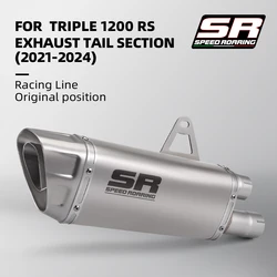 Silenciador escape para Triumph Speed Triple 1200 RS RR 2021-2024