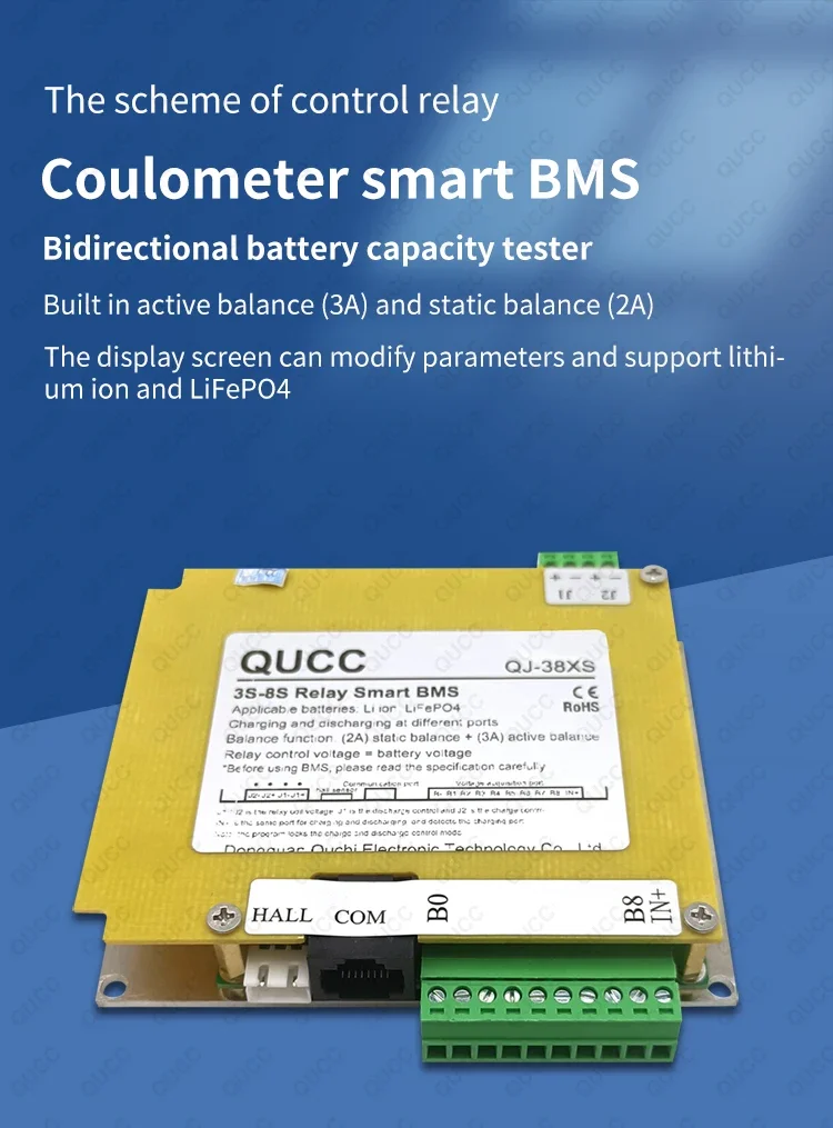 Detalle de conexiones del BMS Qucc