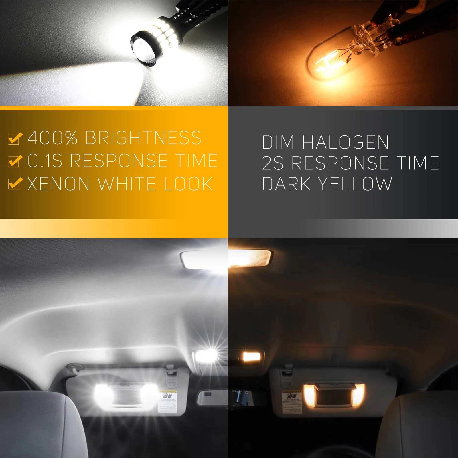 Bombillas LED W5W 501 luz lateral – Audi A3 8P, TT MK2, A5, A4 B6 B7 - imagen 5