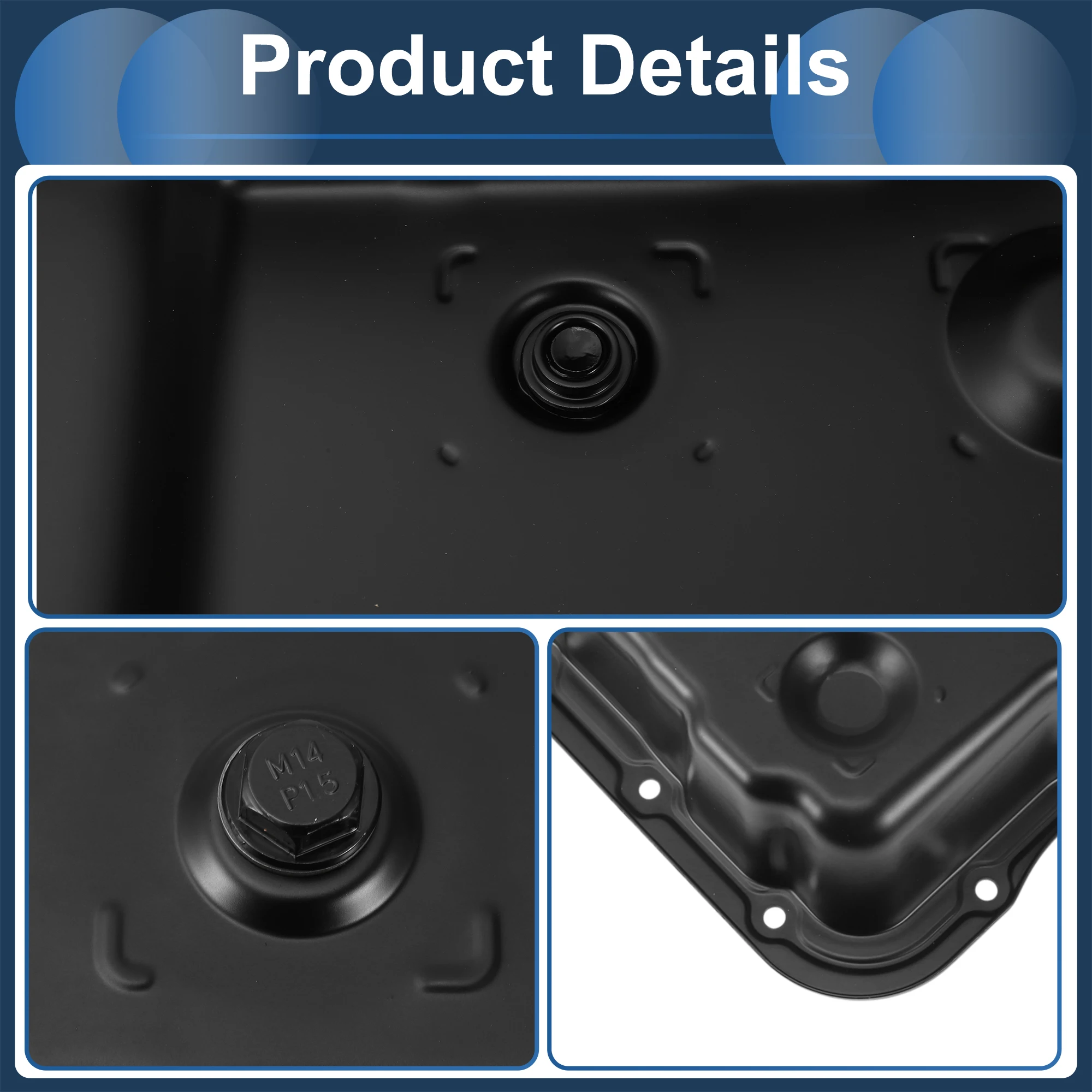 UXCELL Cárter de aceite de motor Cárter de aceite Cárter de aceite de transmisión No.24209295/24215535/24229658 para Chevrolet Suburban 1500 2007-2008 - imagen 5