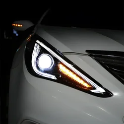 Faros delanteros LED Hyundai Sonata 2011-2015 estilo ojos de diablo