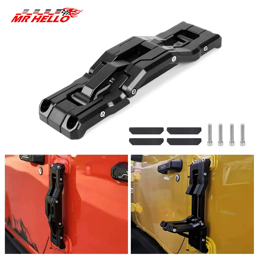 Estribo plegable de aluminio para Jeep Wrangler JK y JL