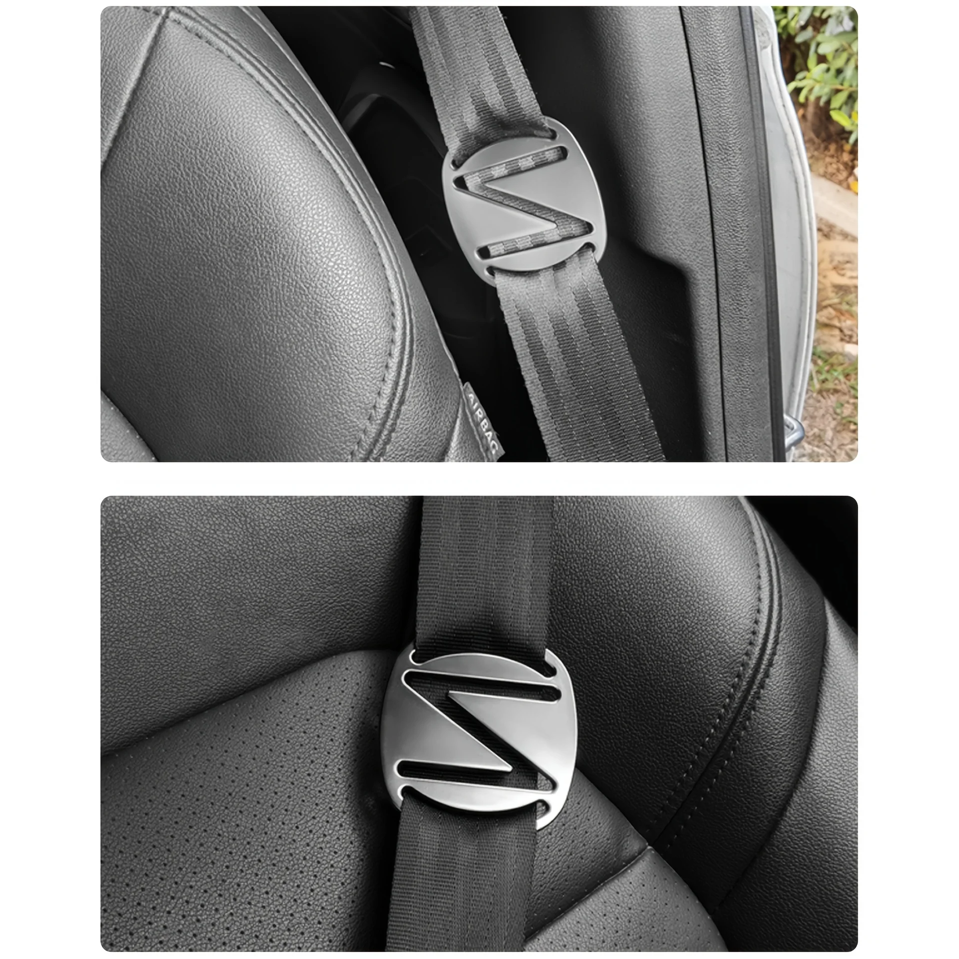 Ajustador universal metálico de cinturón seguridad para automóviles - imagen 4