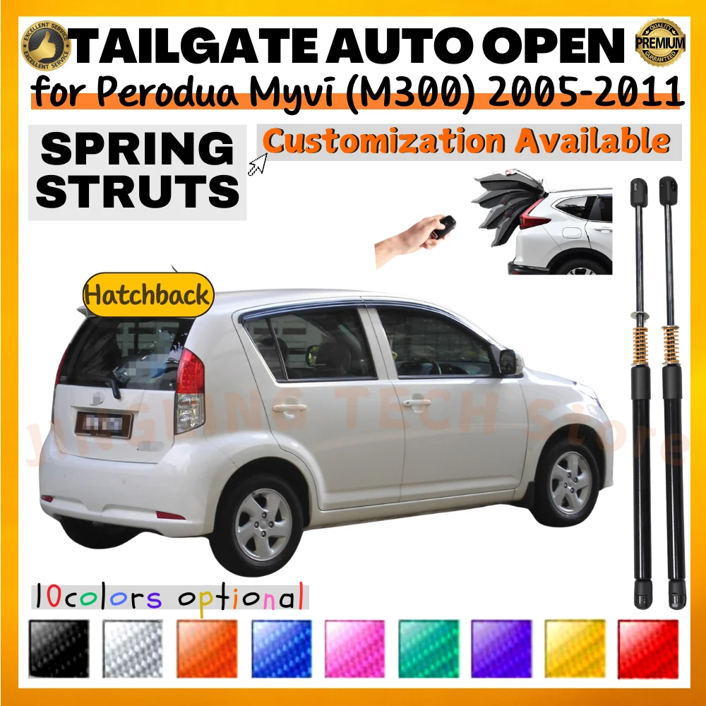 Puntales de maletero para Perodua Myvi M300 2005-2011