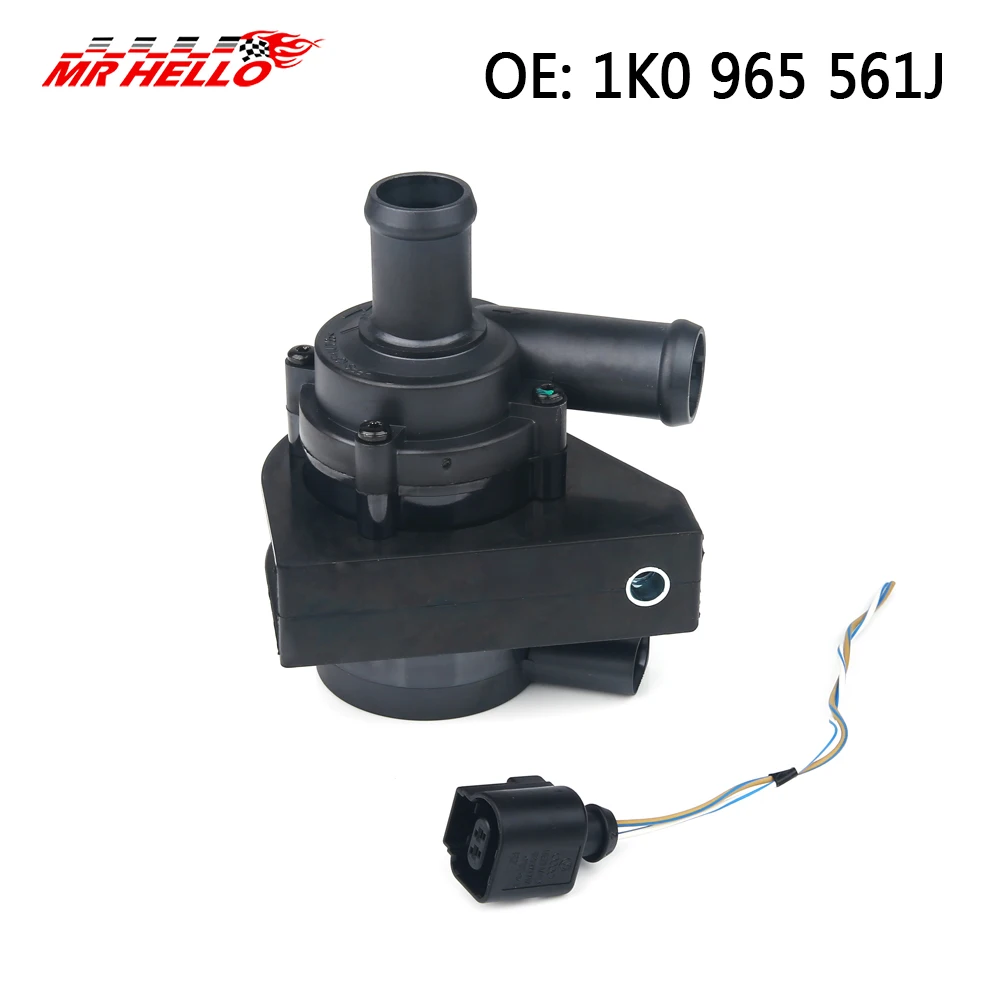 1K 0965561 J bomba de agua de refrigeración coche Auto auxiliar adicional eléctrico 12V para Jetta Golf CC volkswagen VW Passat B5 B6 AudiA3