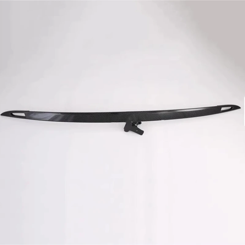 Patrón de fibra de carbono embellecedor de puerta trasera tira de maletero para Tesla modelo X S Kit de carrocería modificado embellecedor accesorios de coche