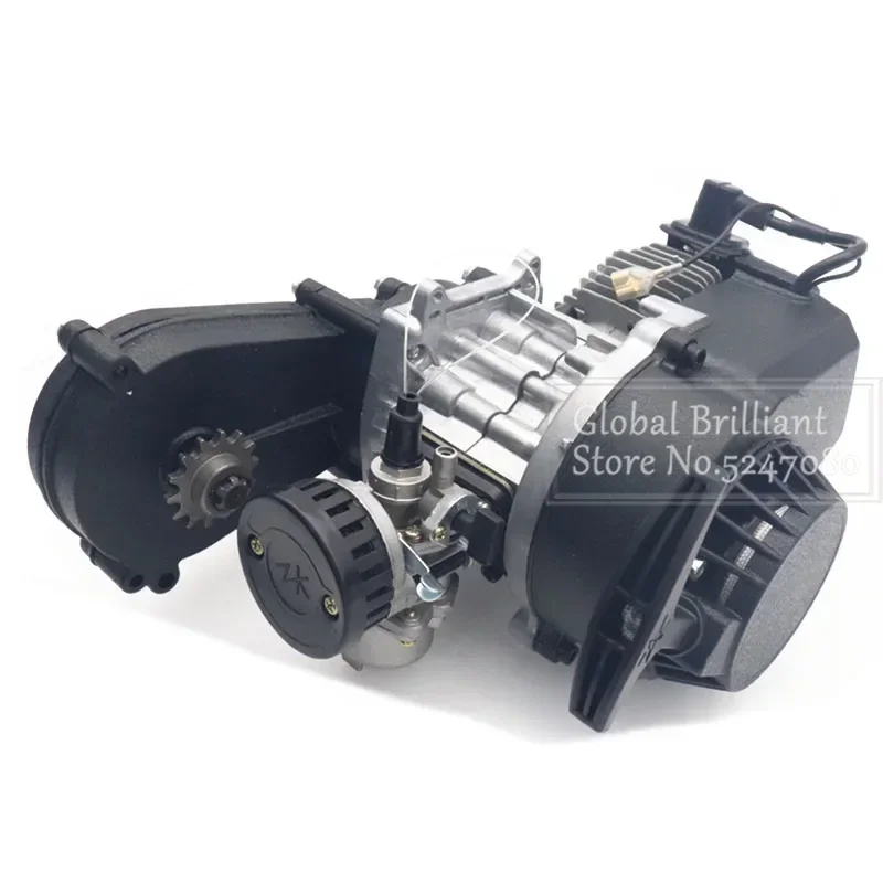 Motor 2T 49 cc con caja de transferencia para Mini Dirt Bike - imagen 2