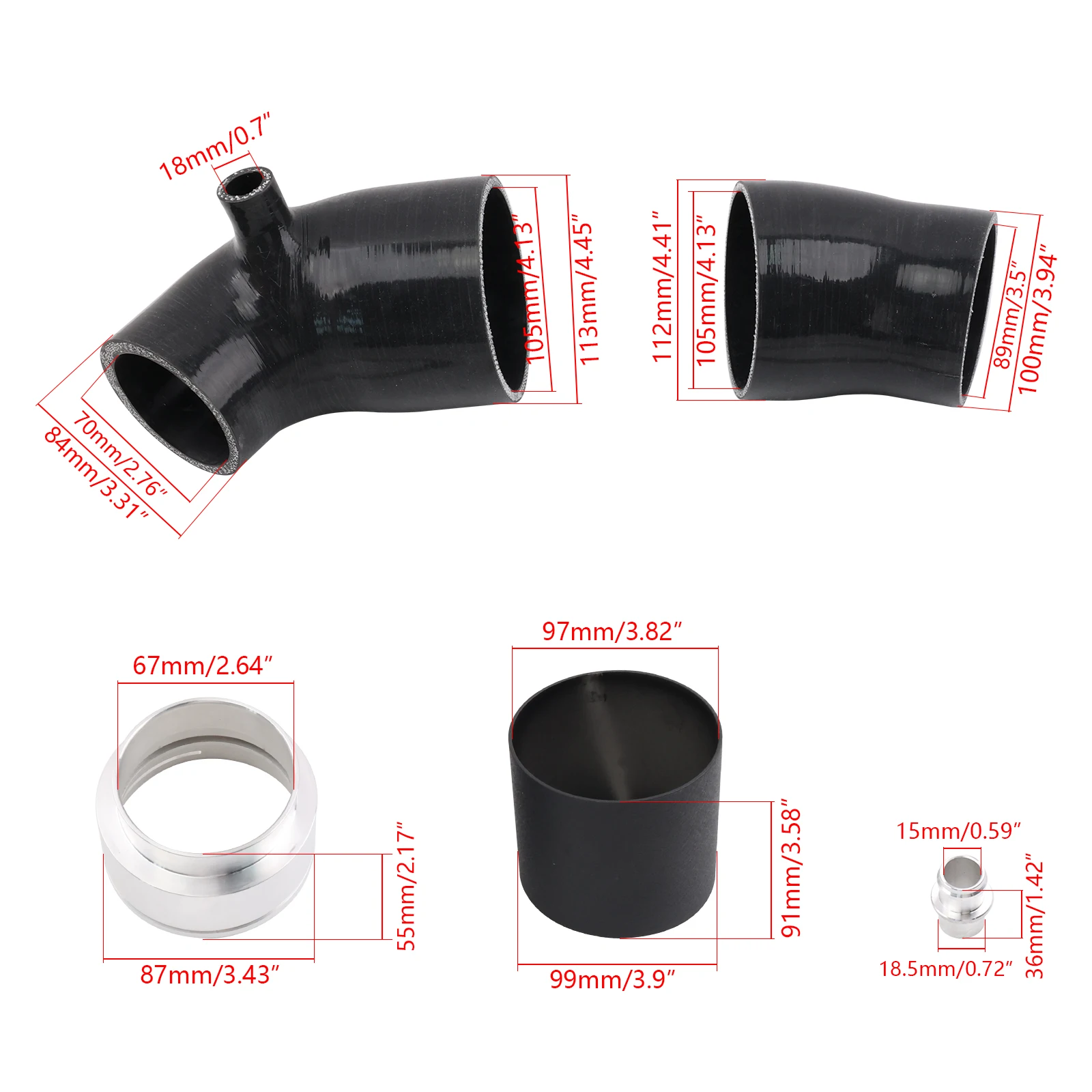 Kit entrada turbo BMW B58 Serie G 3 4 5 X3 X4 X5 X6 X7turbo inlet manifold B58 - imagen 4