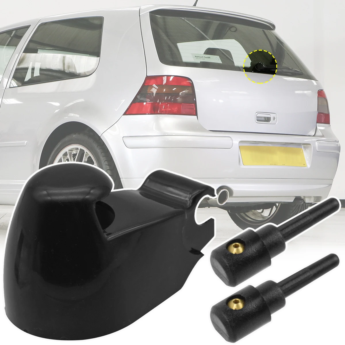 Brazo limpiaparabrisas trasero VW Golf 4 con boquilla lavaparabrisas