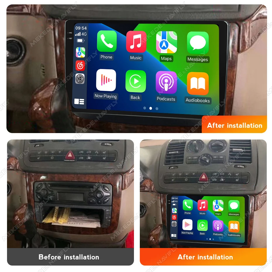 MEKEDE Radio Android 2 DIN 10″ para Mercedes-Benz Vito 2011-2015 - imagen 2