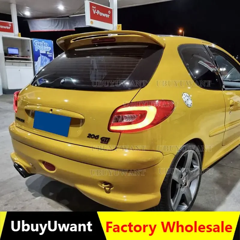 Alerón trasero ABS Peugeot 206 207 2008-2013 sin pintar
