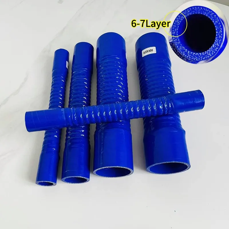 Manguera silicona azul con acero para intercooler y radiador alta presión - imagen 3