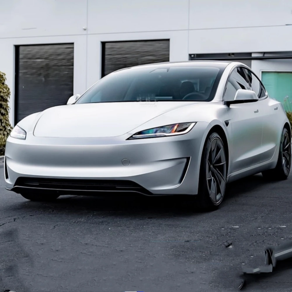 Conjunto parachoques delantero Tesla Model 3 23-24 rejilla labio modificada - imagen 2