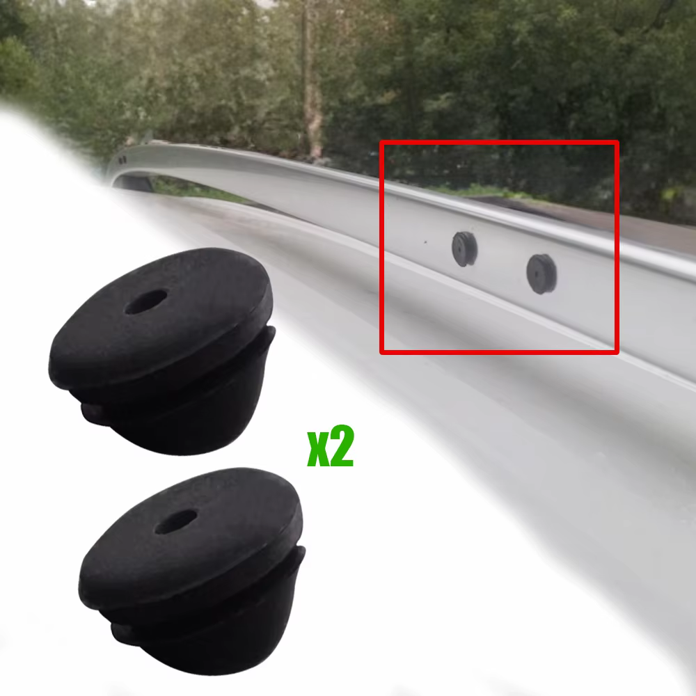 Barras de techo negras para Skoda Yeti con raíles perforados