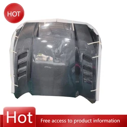 Capó de motor de capó delantero de fibra de carbono estilo TF de alta calidad para Mustang 2024+