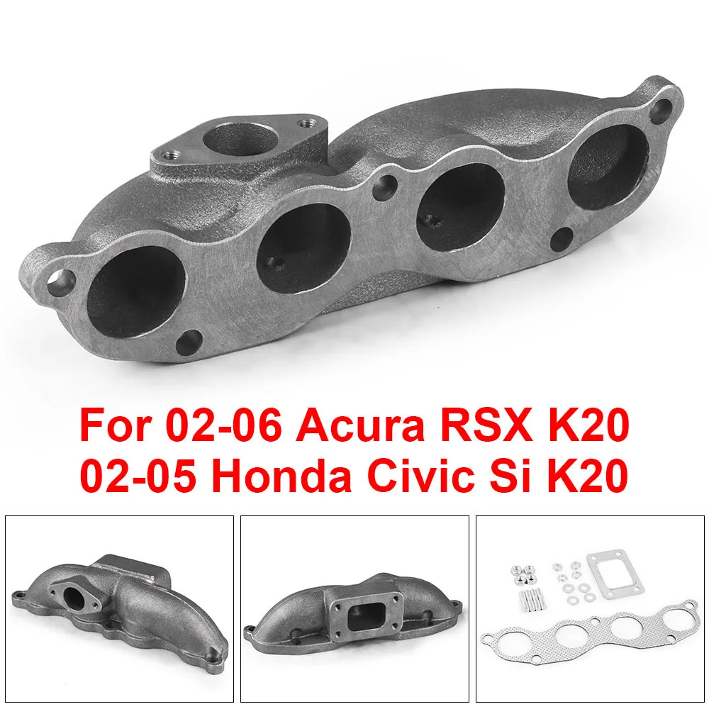 Colector turbo fundición T3/T4 para Honda Civic EP3 K20 y Acura RSX