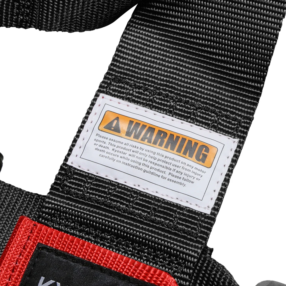 KYOSTAR Arnés de seguridad 4 puntos con hombreras para Go Kart - imagen 3