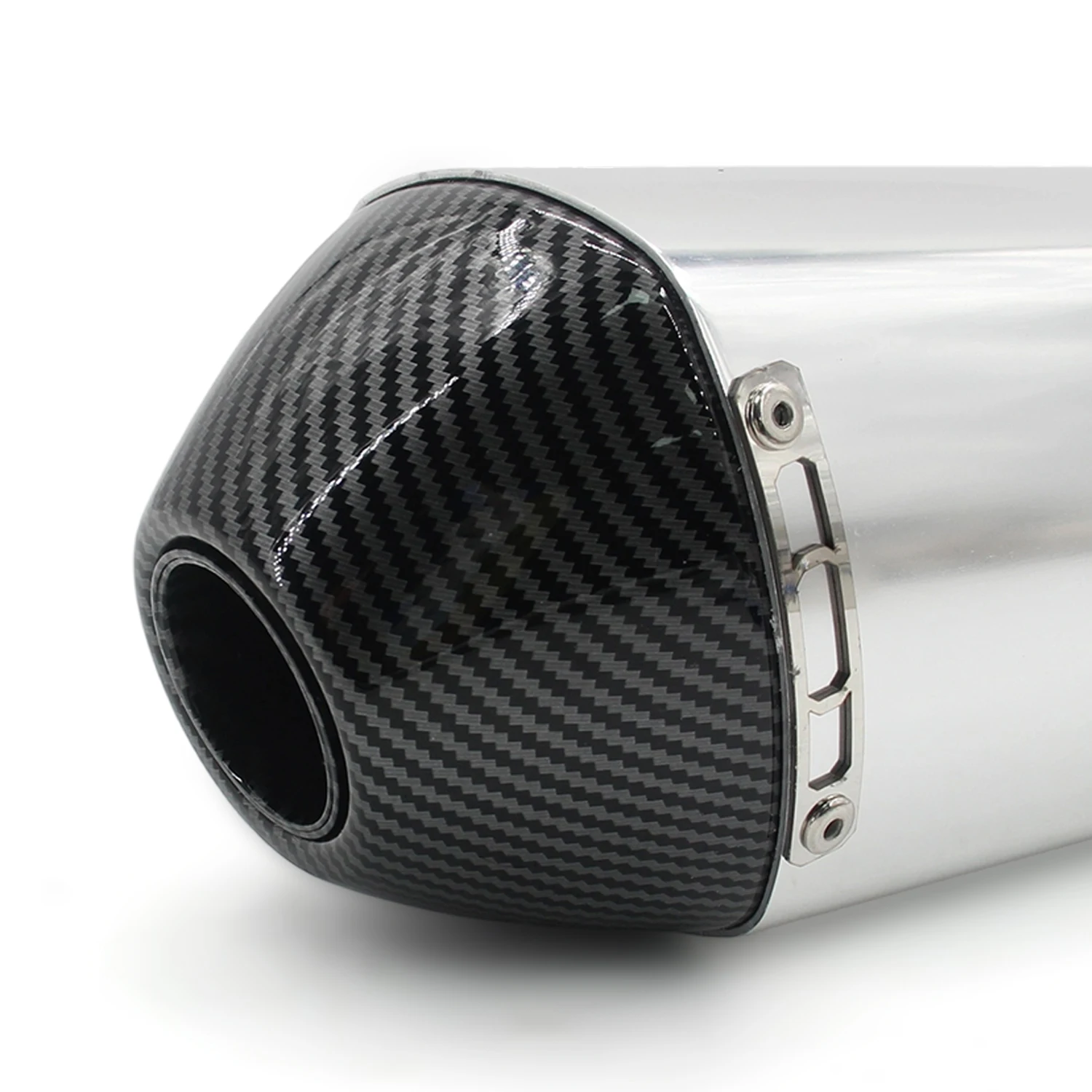 Escape universal FMF para moto con configuración de cuatro tiempos