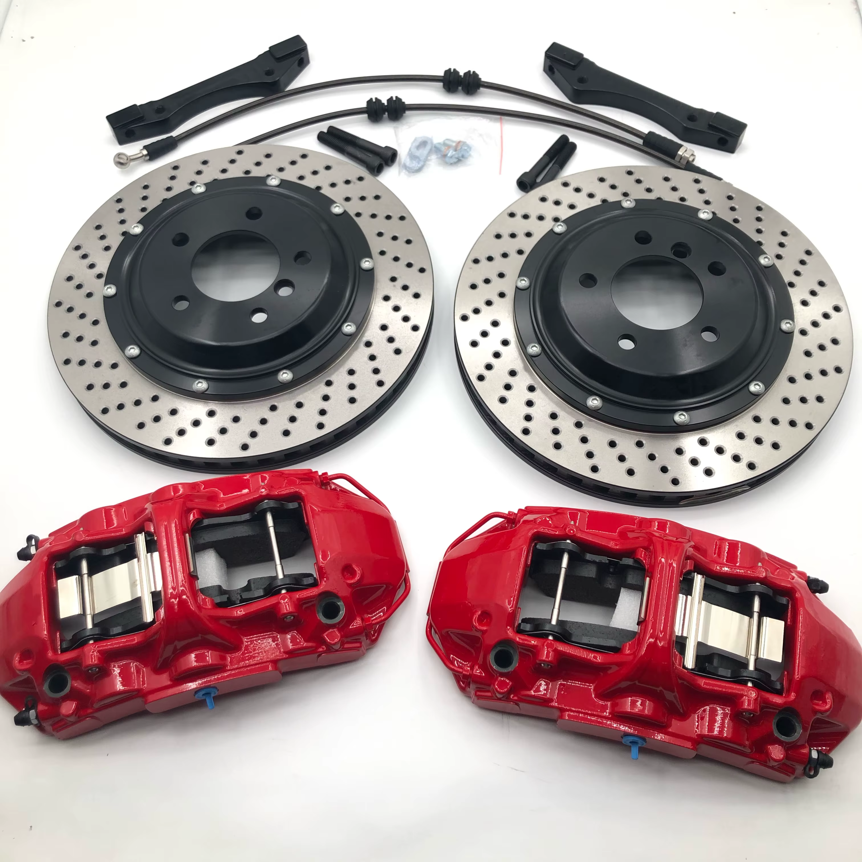 Kit frenos grandes pinzas 6 pistones Mercedes W204 W205 rotores - imagen 2