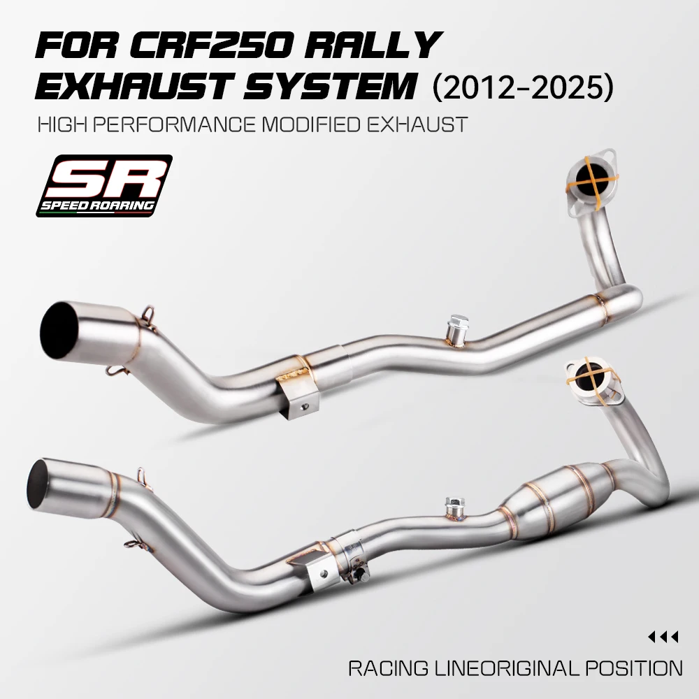 Tubo conexión escape medio para Honda CRF300L CRF250L Rally 2012-2024