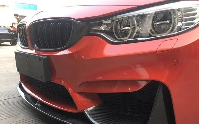Rejilla delantera parachoques fibra de carbono BMW M3/M4 tuning - imagen 4