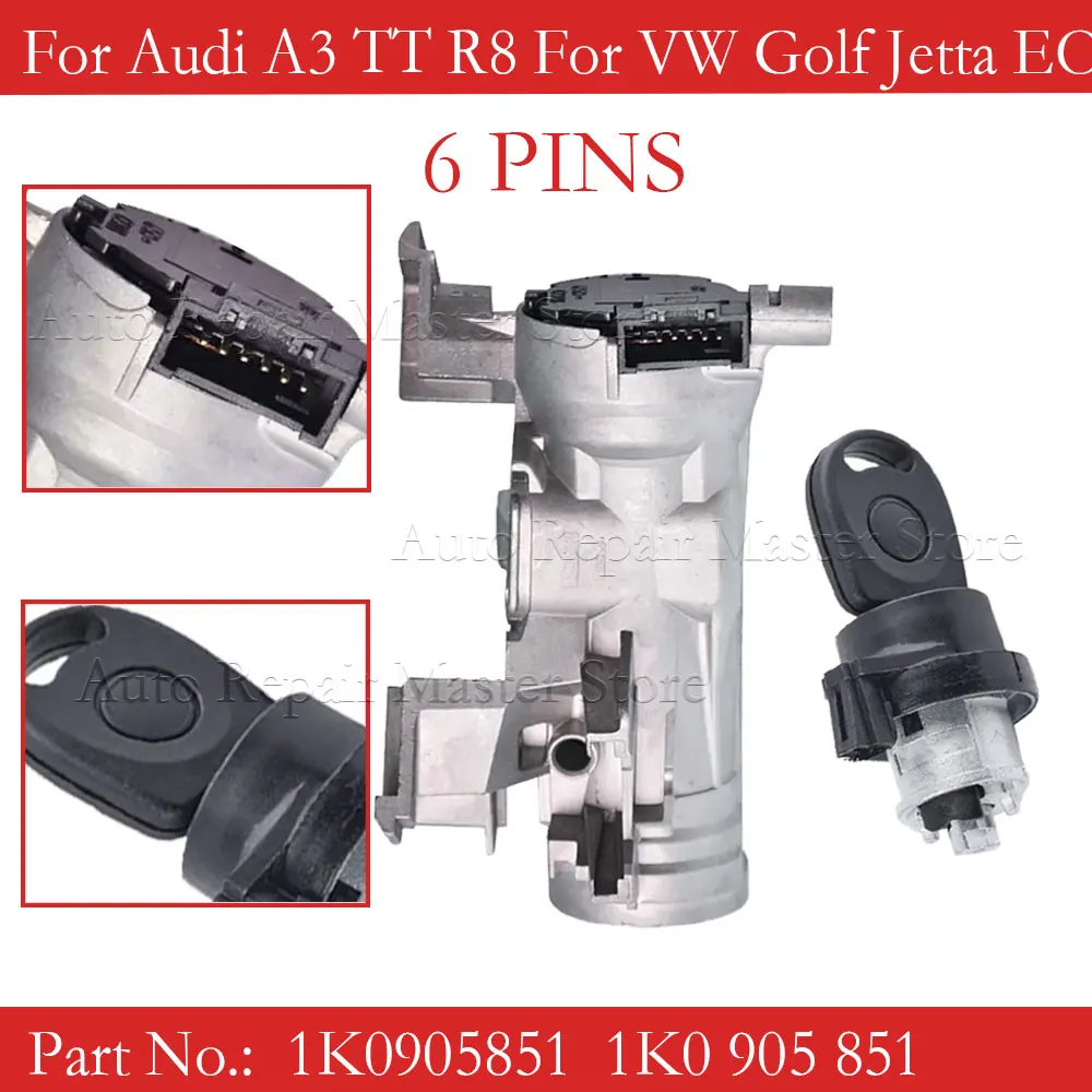 1K0 905 851 Interruptor de arranque y bloqueo de dirección para Audi A3